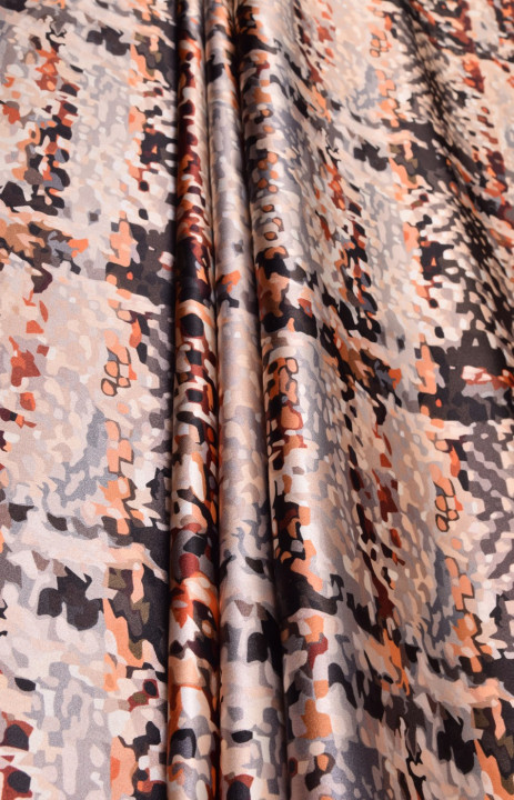 Patterned silk satin