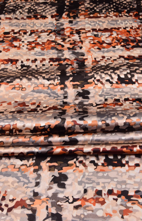 Patterned silk satin