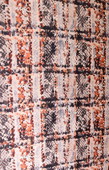 Patterned silk satin