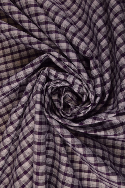 Checkered cotton shirt