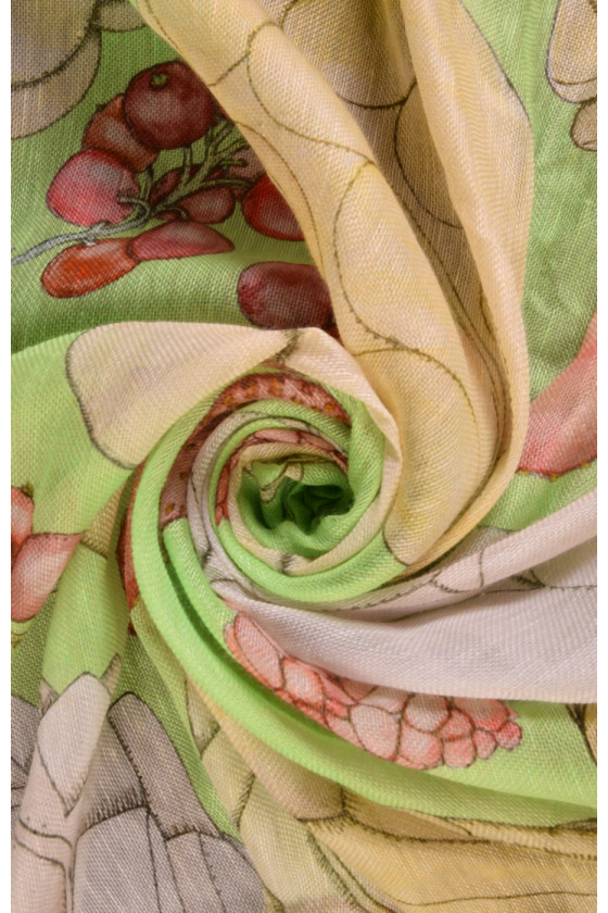 Linen with fruit COUPON 130 cm