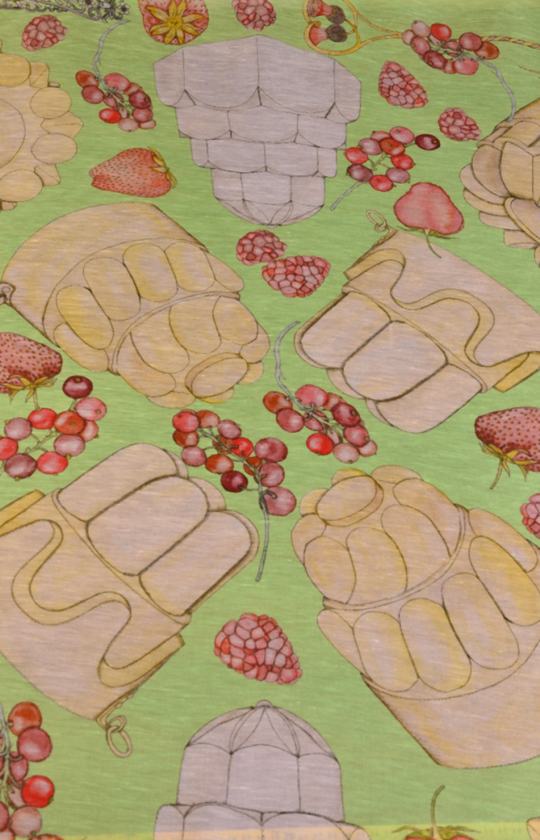 Gyümölccses vászon KUPON 130 cm