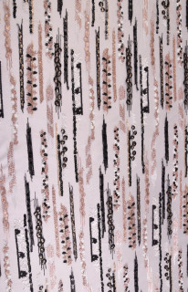 Tulle ricamato con paillettes