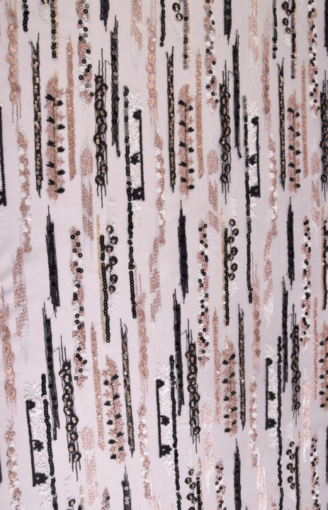 Tulle embroidered with sequins