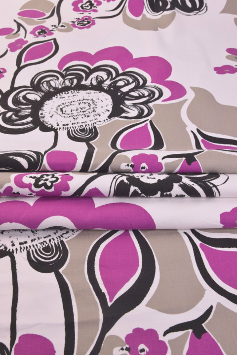 Printed elastic cotton