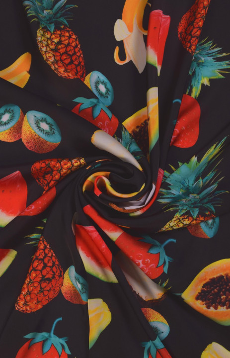 Polyester Satin Früchte