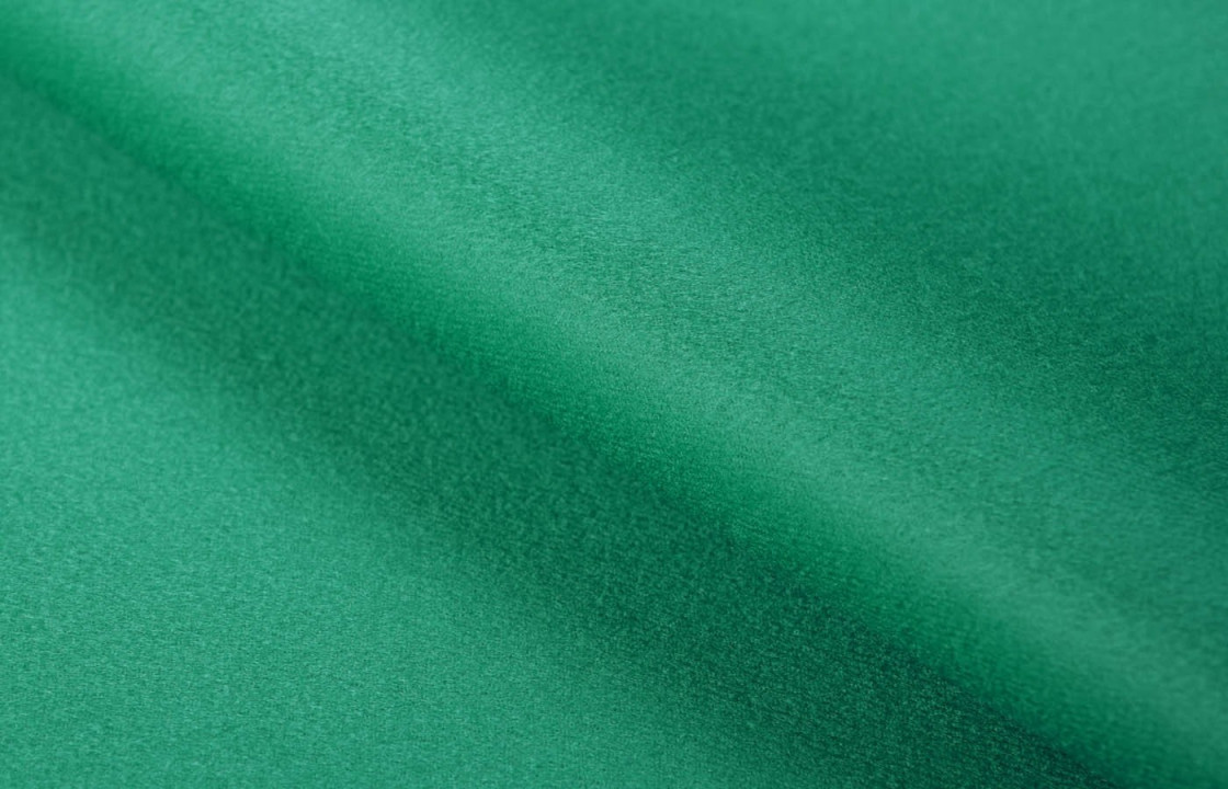 Abrigo de lana con cachemira verde