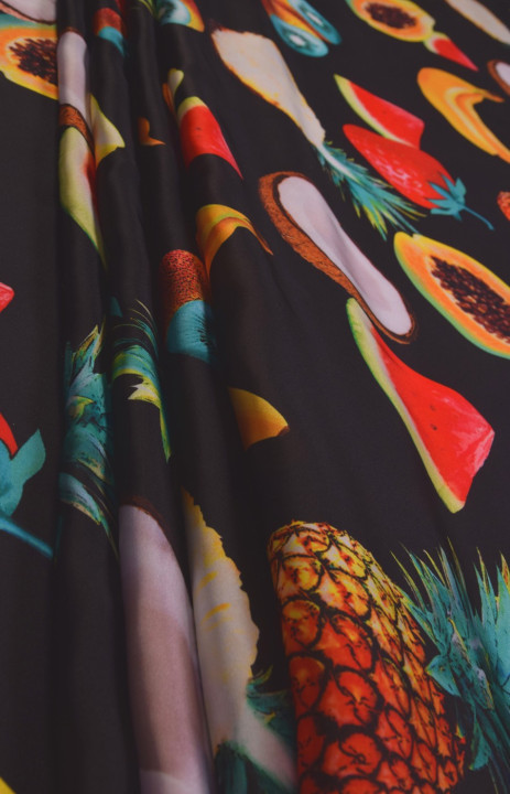 Polyester fruit satin