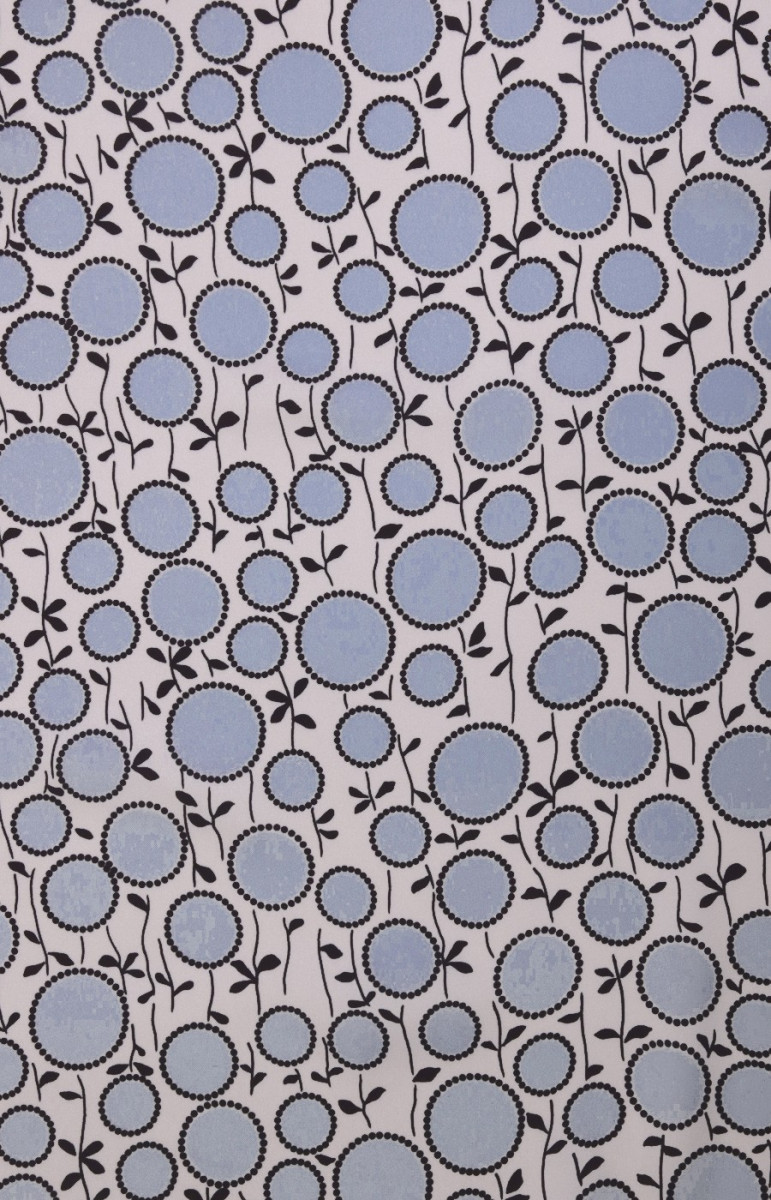 Mønstret polyester satin