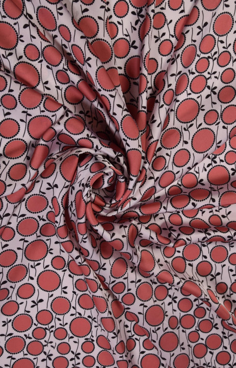 Polyester satin patterned