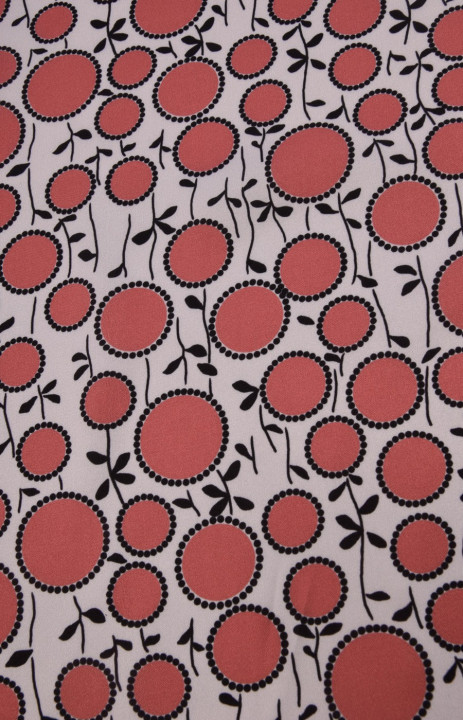Polyester satin patterned