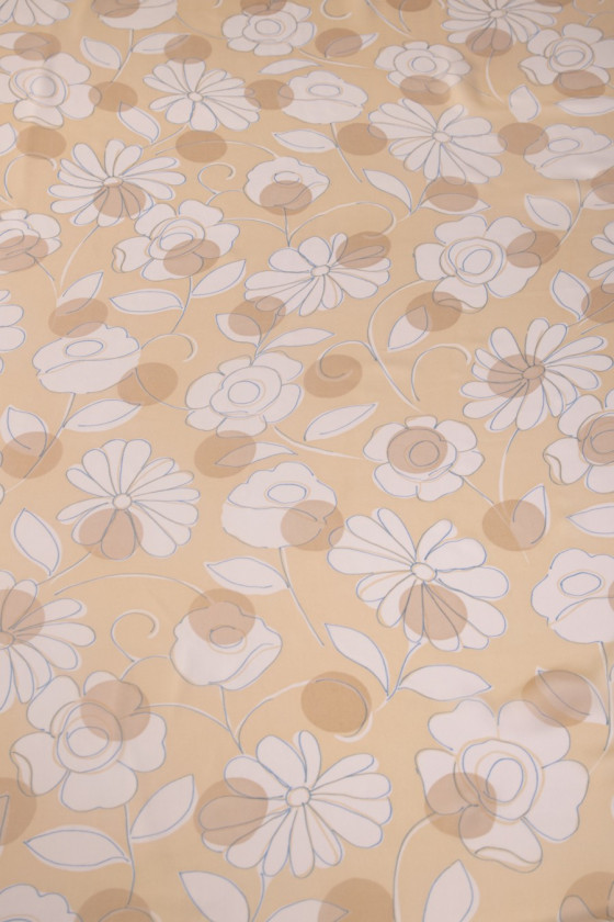 Zijden mousseline met print