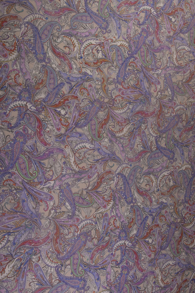 Printed chiffon silk