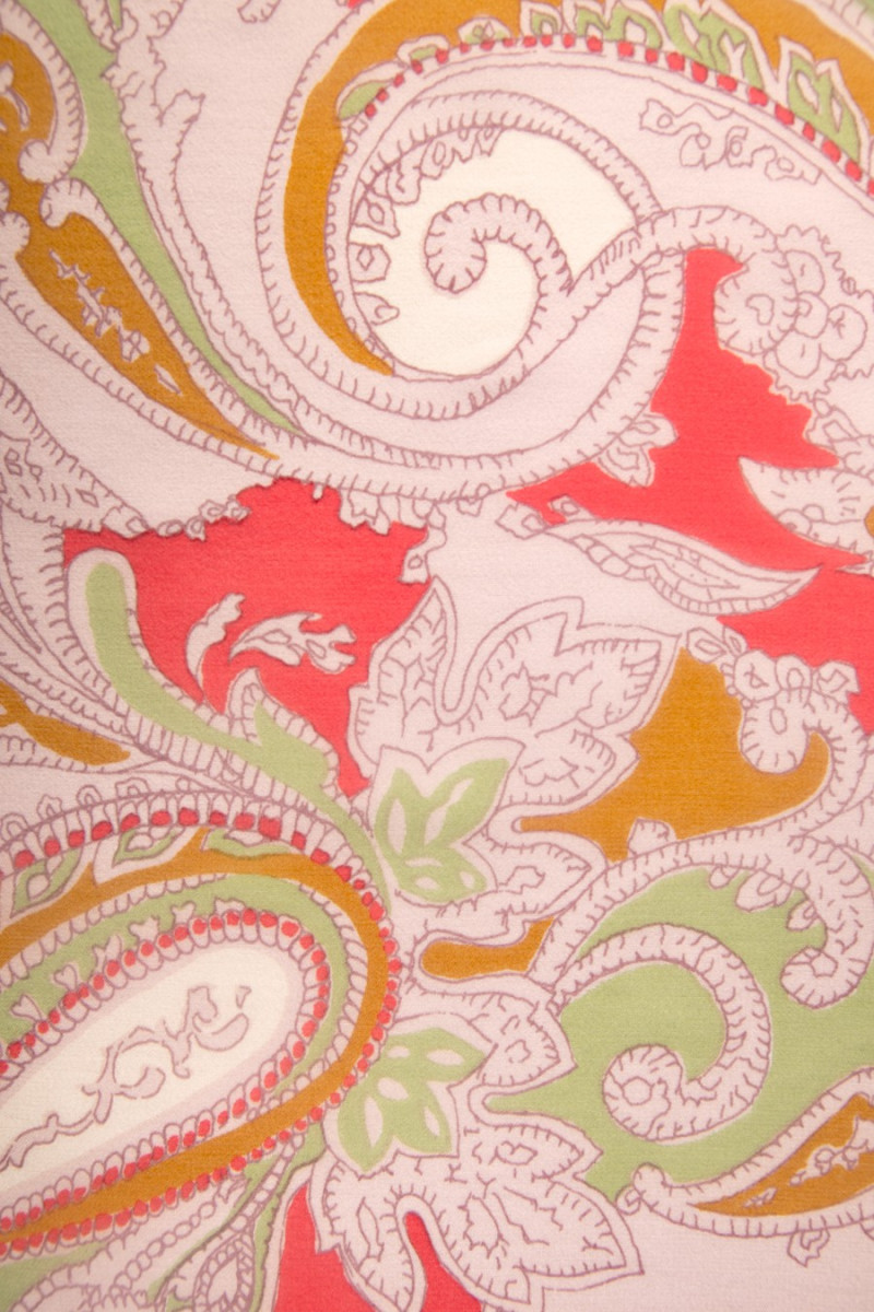 Nyomtatott selyem georgette