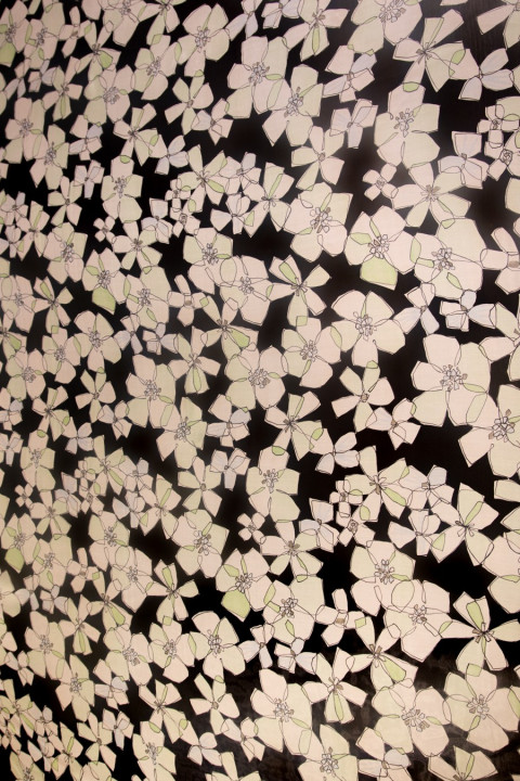 Muslin silk printed