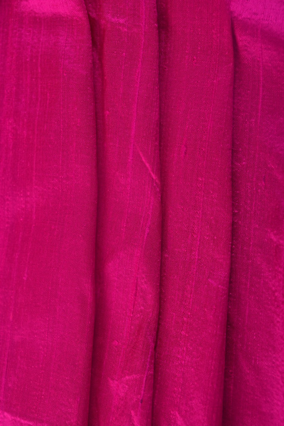 Szantung jedwabny pink KUPONY