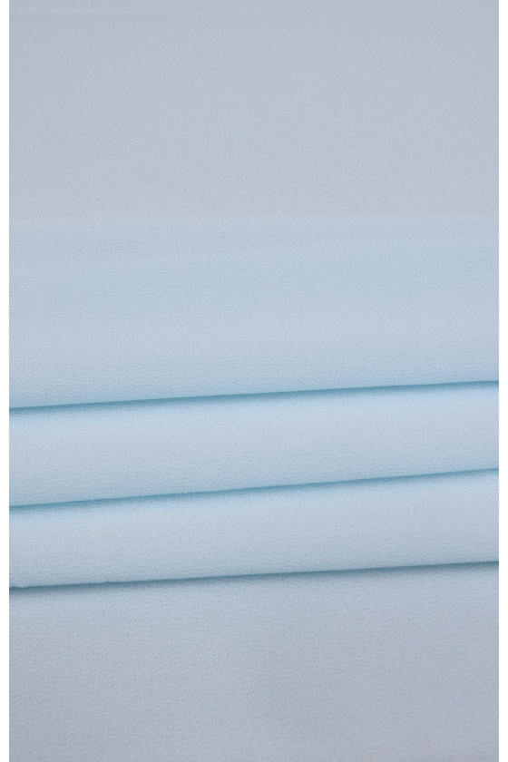 Blauwe polyester georgette