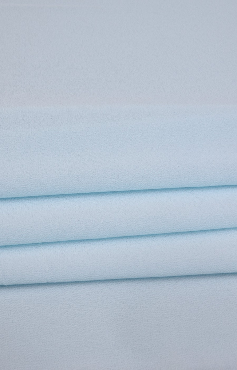 Blaues Polyester georgette