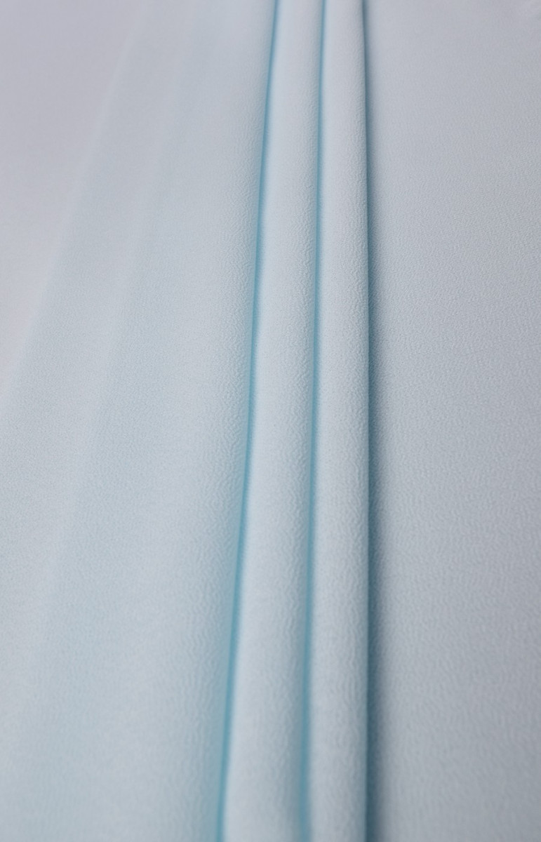 Blauwe polyester georgette