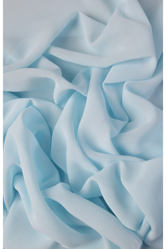 Blaues Polyester georgette