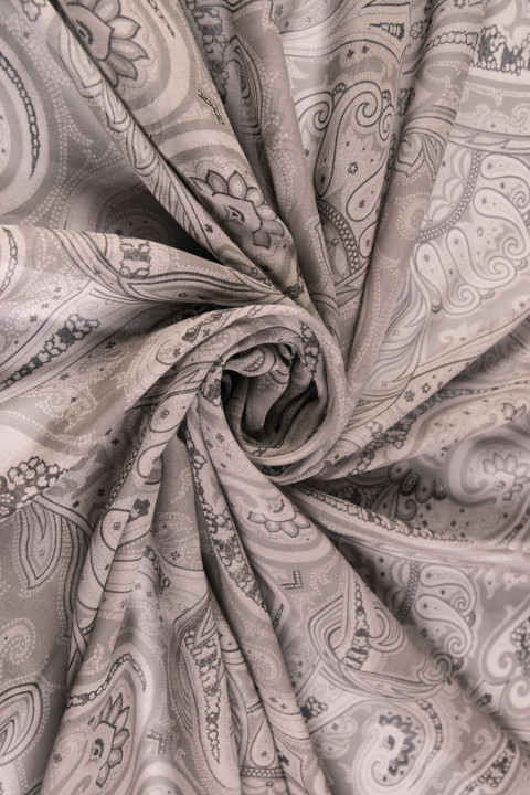Printed chiffon silk