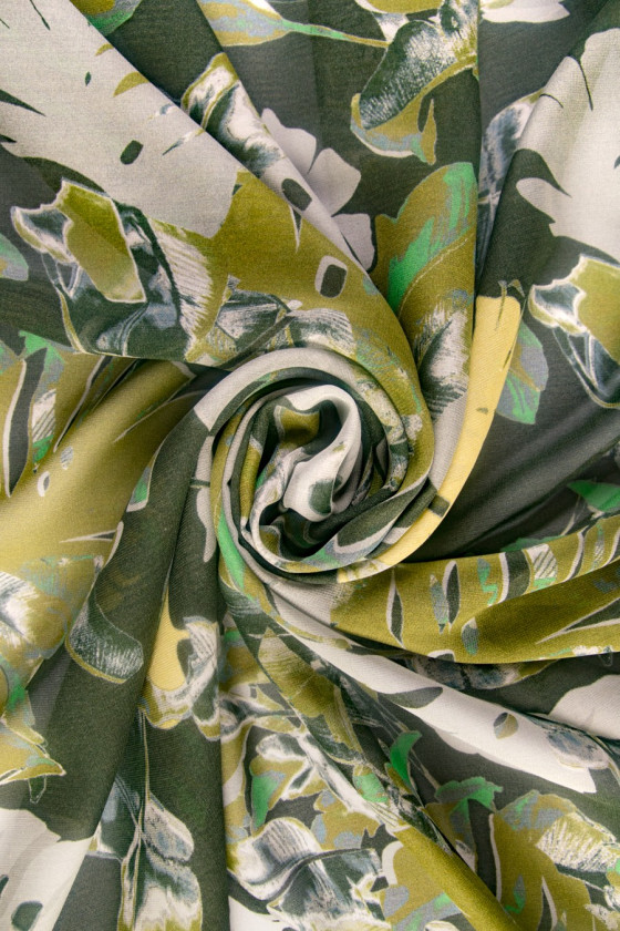 Foglie di chiffon di seta