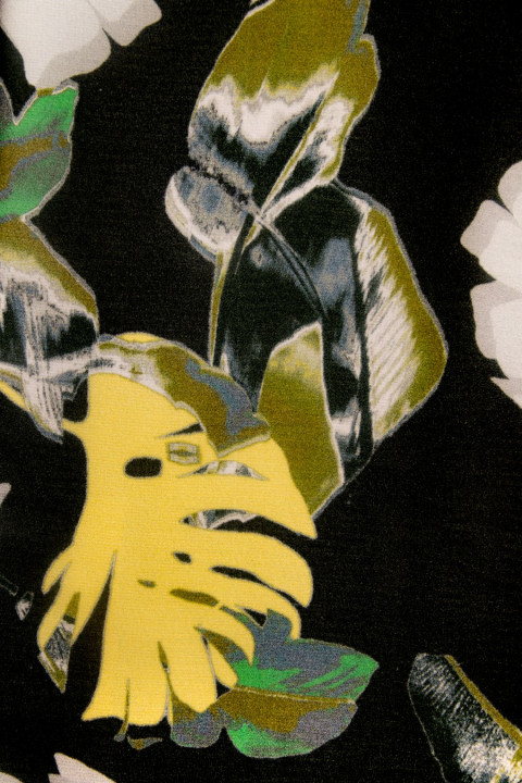 Silk chiffon leaves