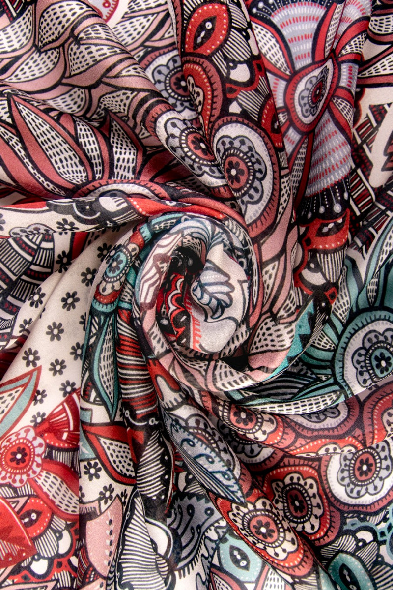 Georgette de seda estampado