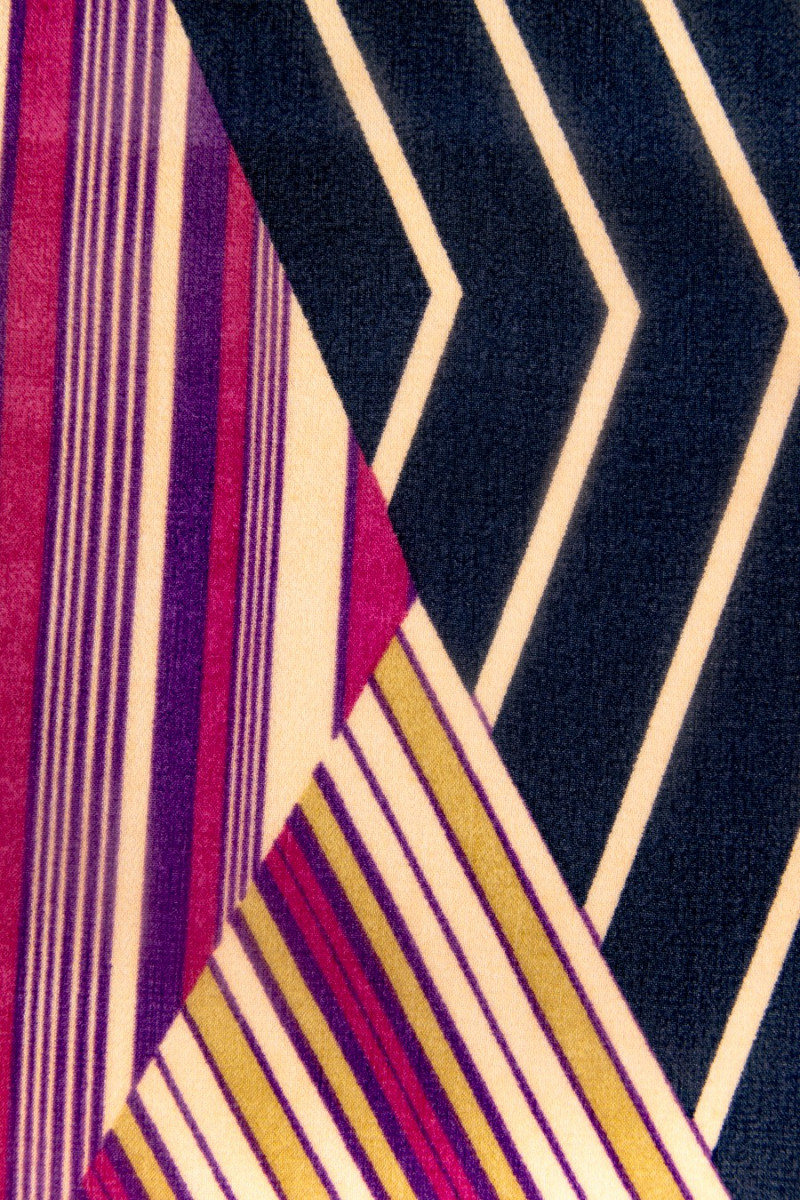 Randig sidengeorgette