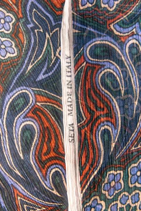 Mousseline de soie à motifs