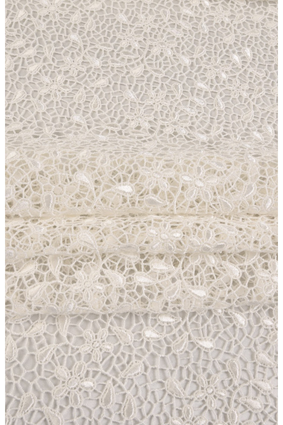 Guipure écru úzký KUPÓN 110cm