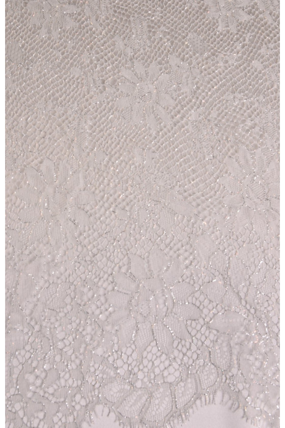 Encaje con lurex COUPON estrecho 80 cm