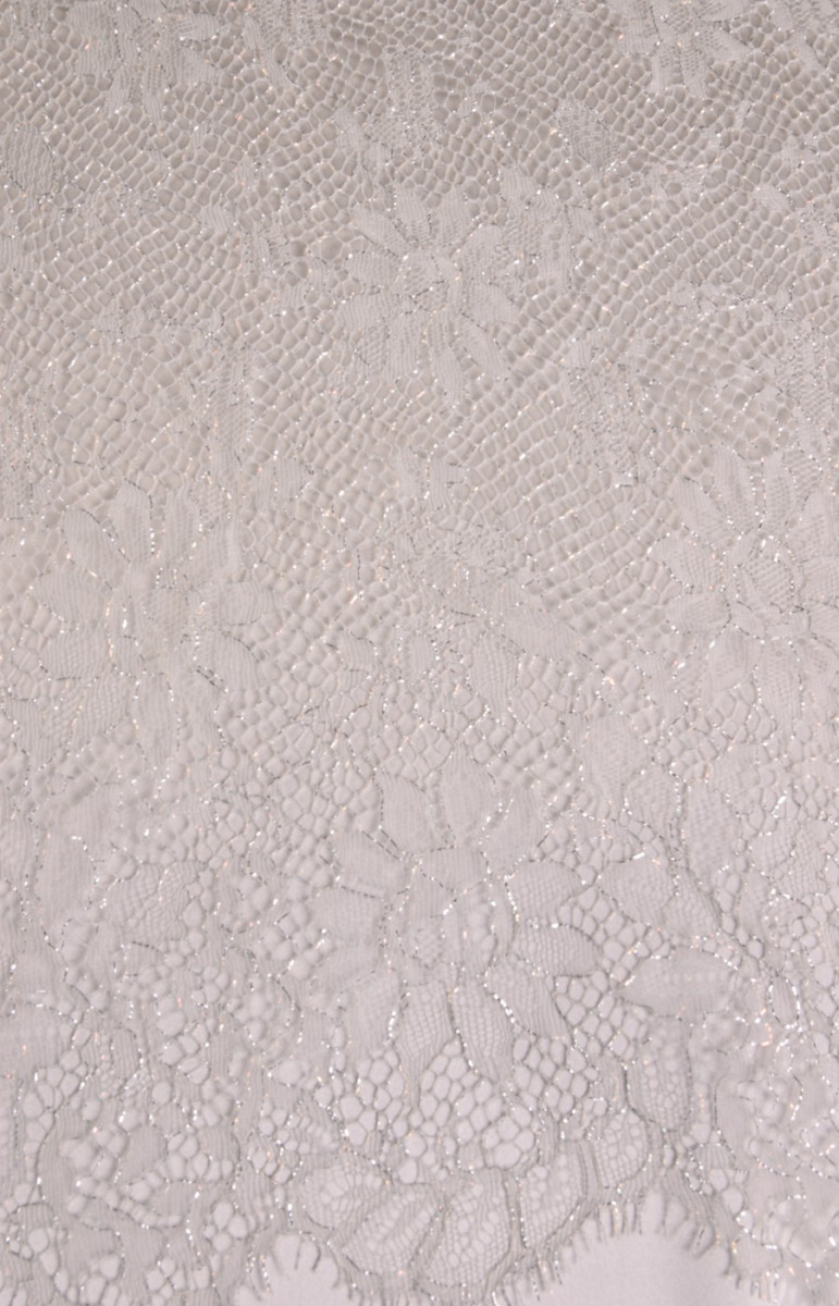 Encaje con lurex COUPON estrecho 80 cm