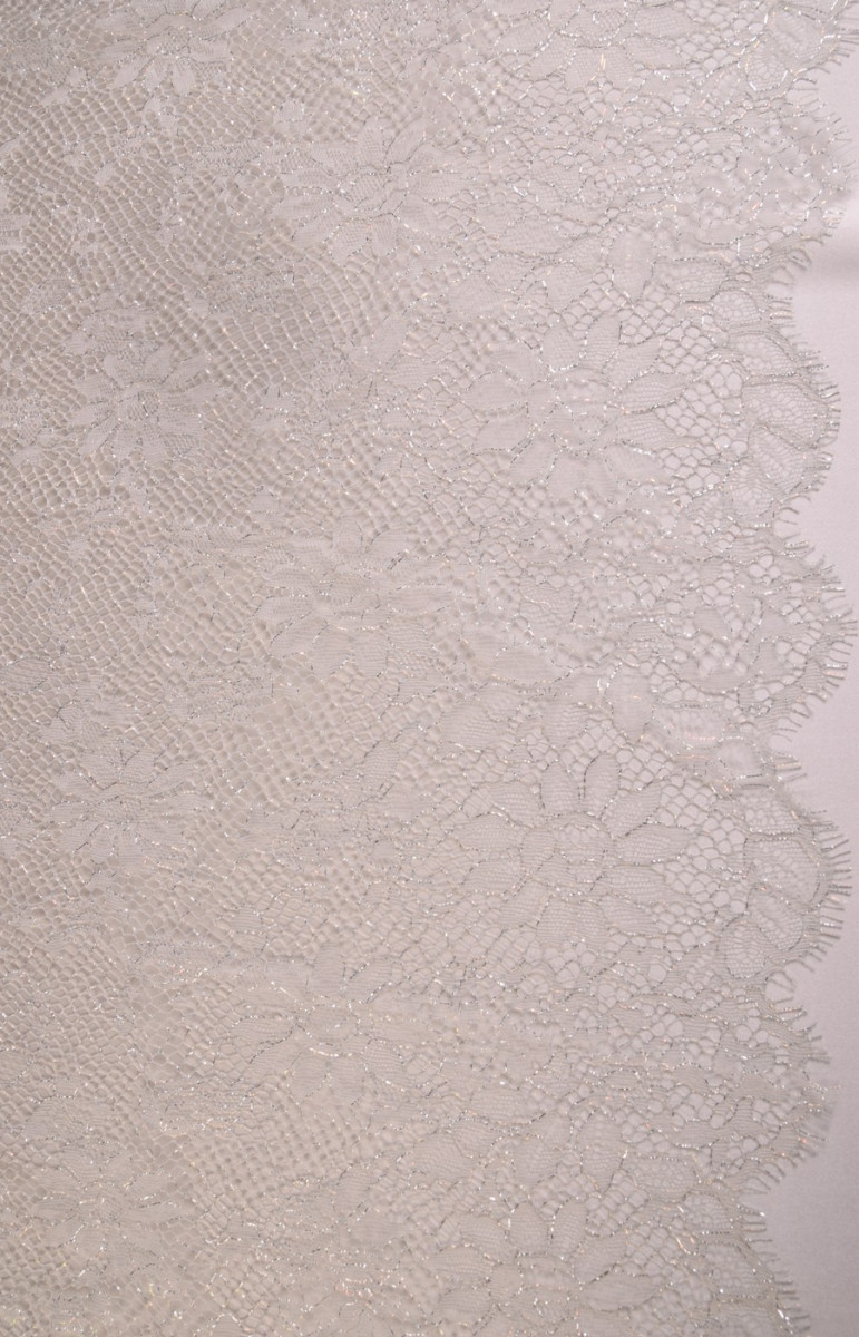 Krajka s lurexem úzký KUPÓN 80 cm