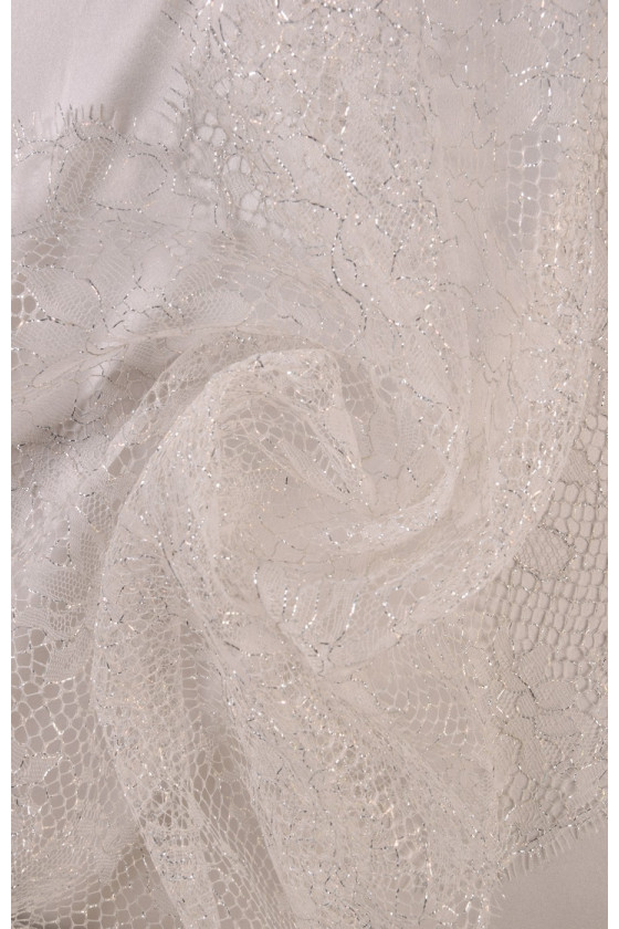 Dantelă cu lurex îngust COUPON 80cm