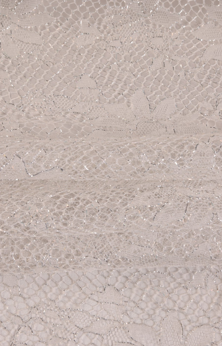 Lace with lurex narrow COUPON 80cm