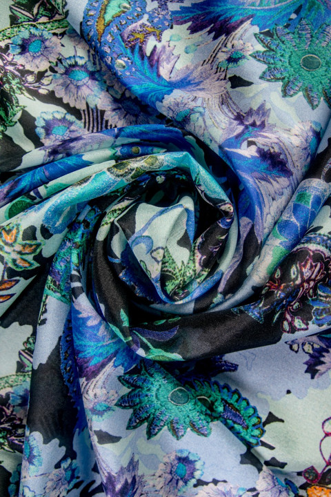 Silk crepe, elstic