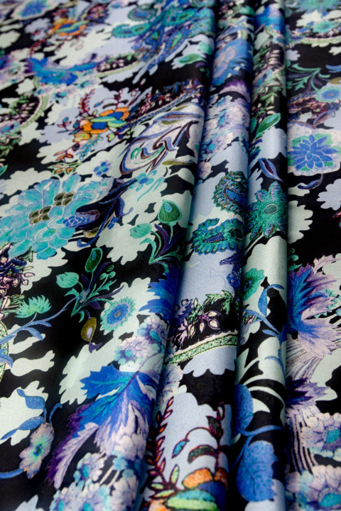 Silk crepe, elstic