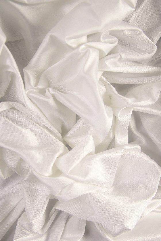 Tafetán de seda shandong crema KUPON 100cm