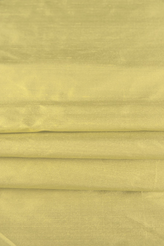 Szantung jedwabny limonka KUPON