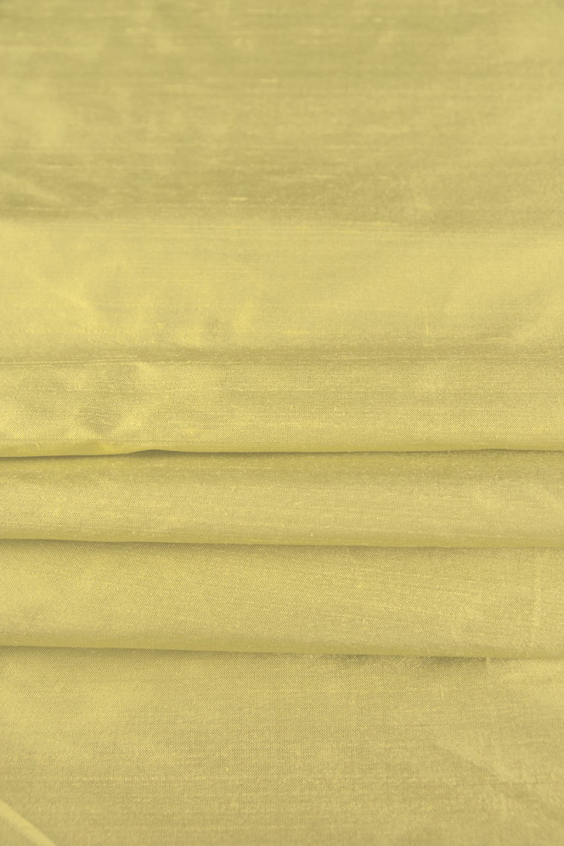 Szantung jedwabny limonka KUPON