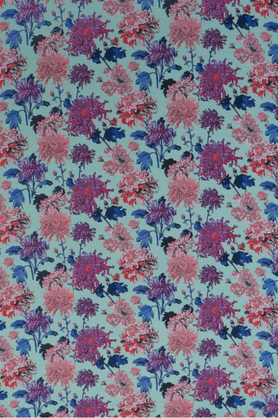 Hodvábne krepové podpísané kvety