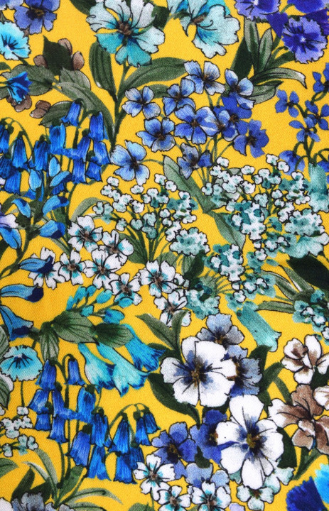 Viscose à fleurs