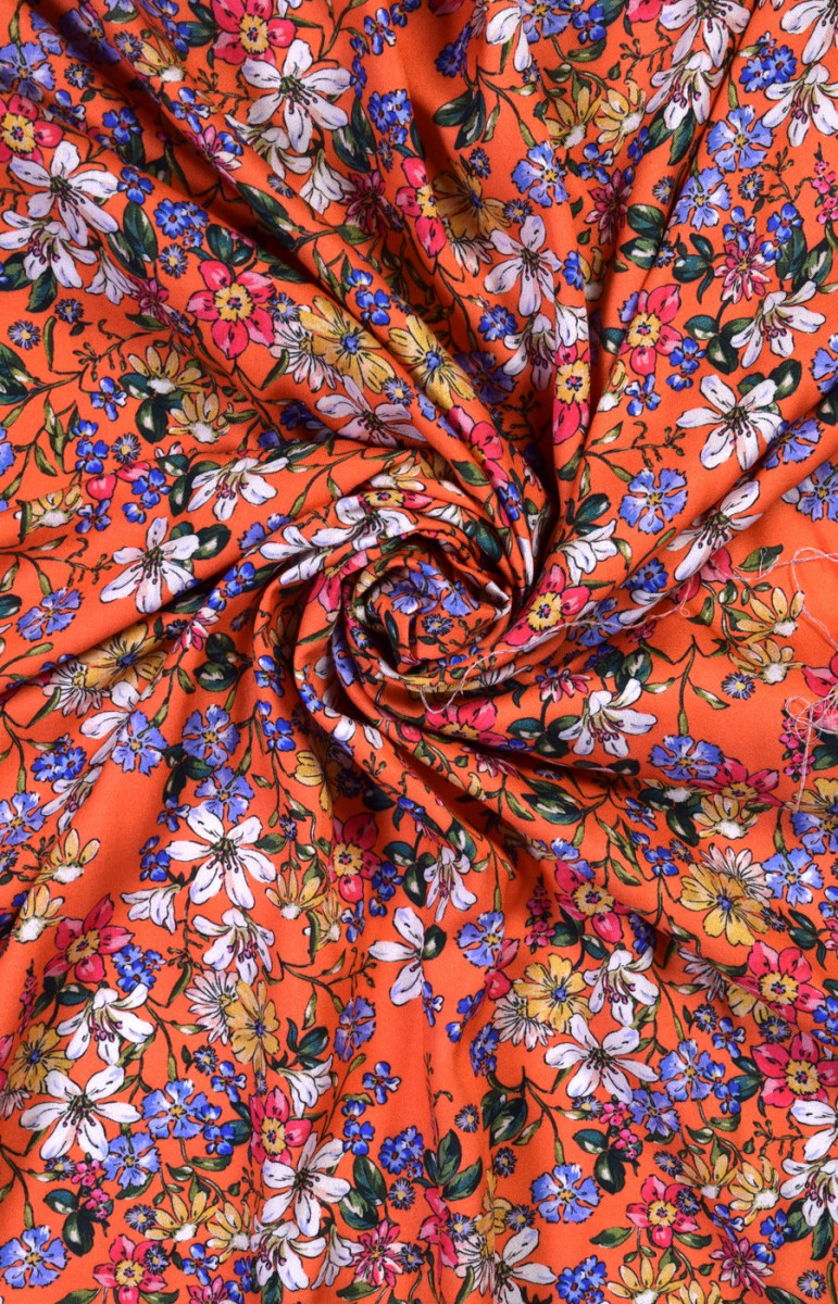 Viscose with flowers