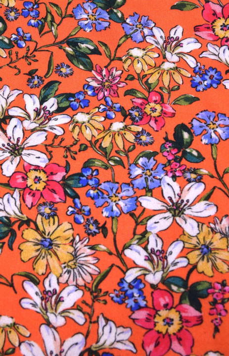 Viscose with flowers