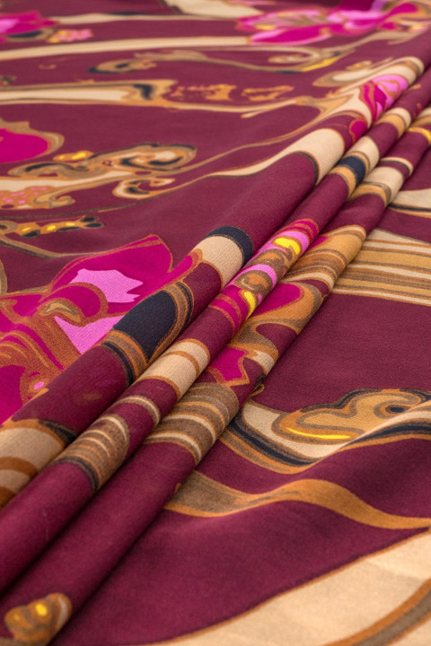 Printed silk chiffon