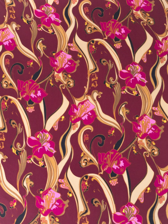 Printed silk chiffon