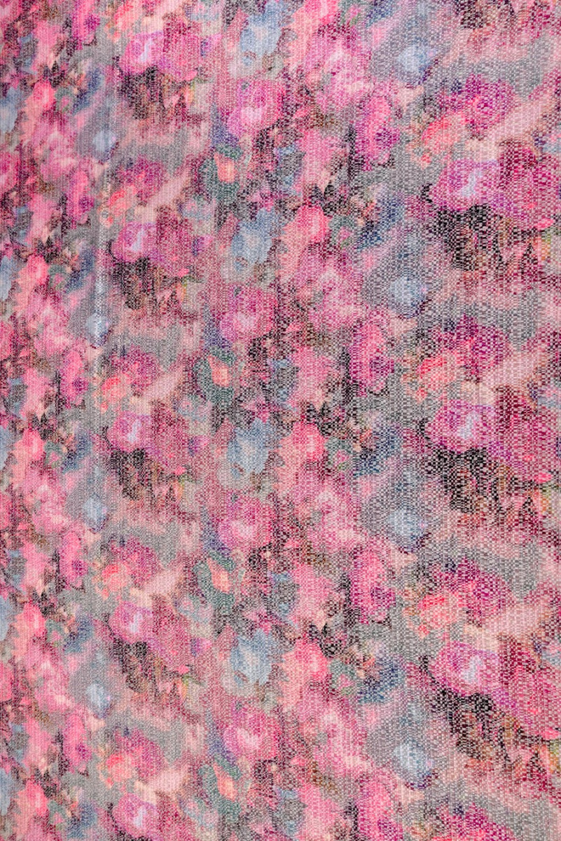 Flauschige Jacquard-Blumen