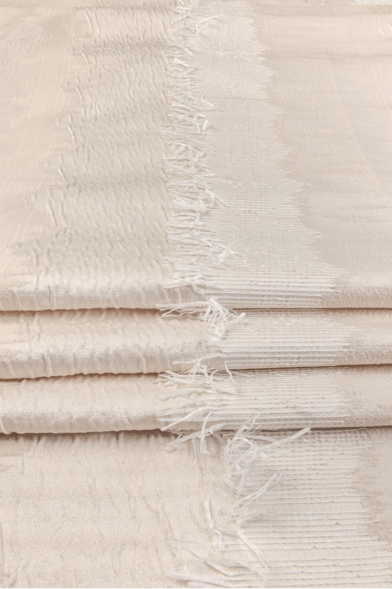 Jacquard bézs raffia