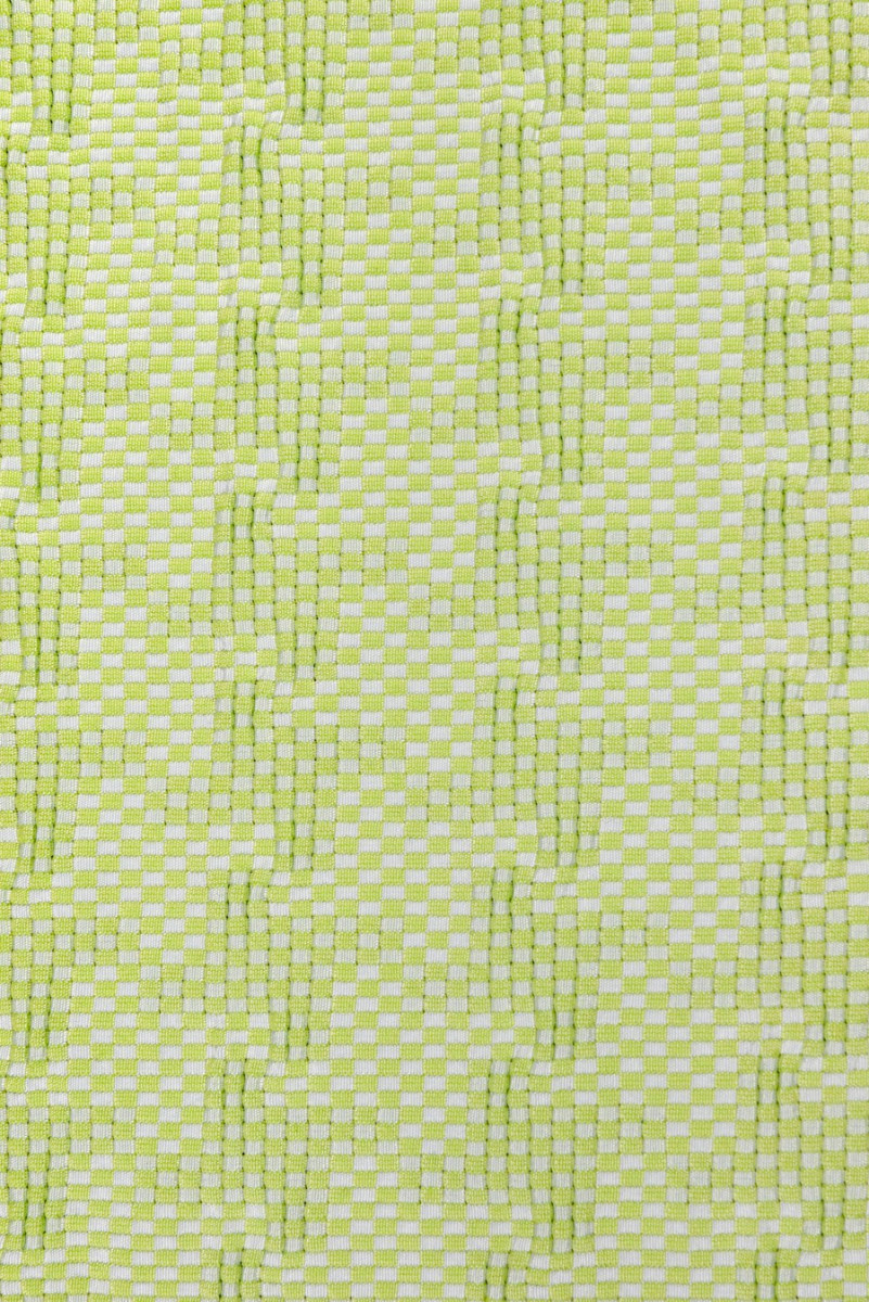 Jacquard with chicken foot white and green